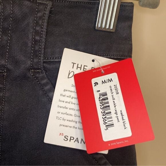 Spanx stretch twill ankle cargo pant and washed black C17 - Picture 8 of 10